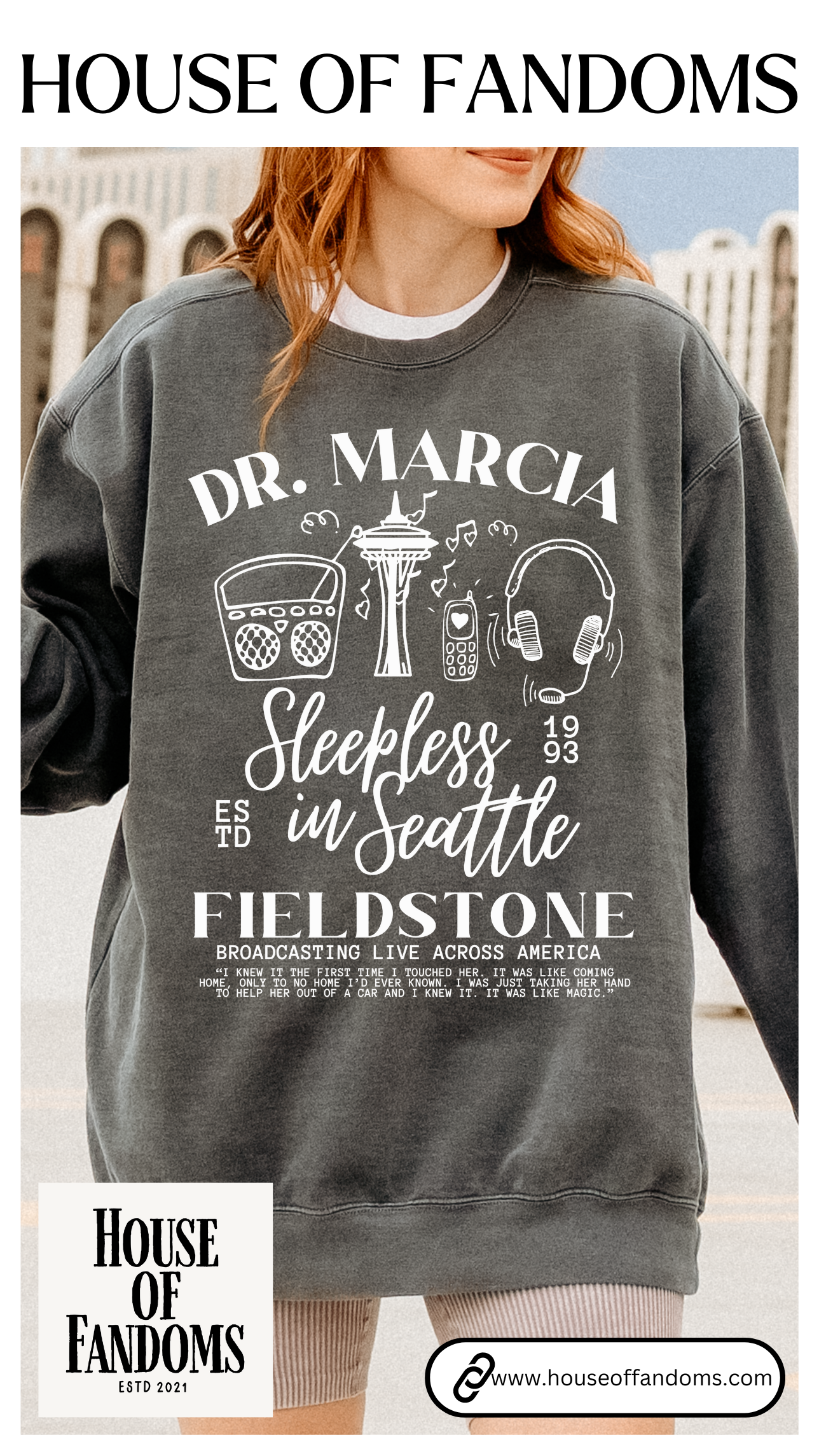 Comfort Colors® Sleepless in Seattle Movie Sweatshirt