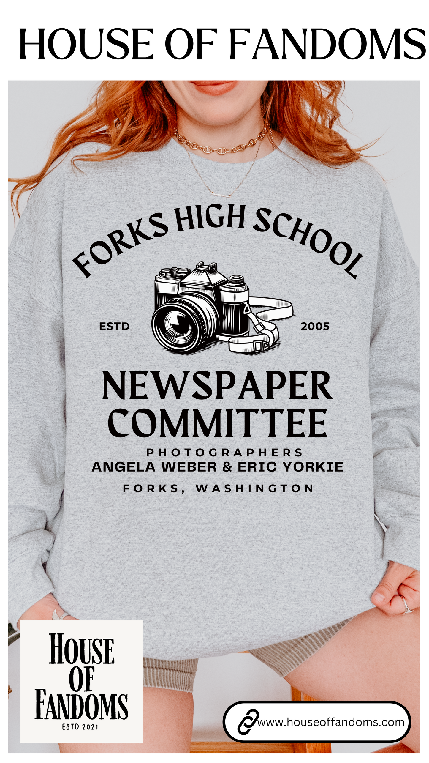 Twilight Saga Book Movie Sweatshirt - Forks High School Newspaper Committee