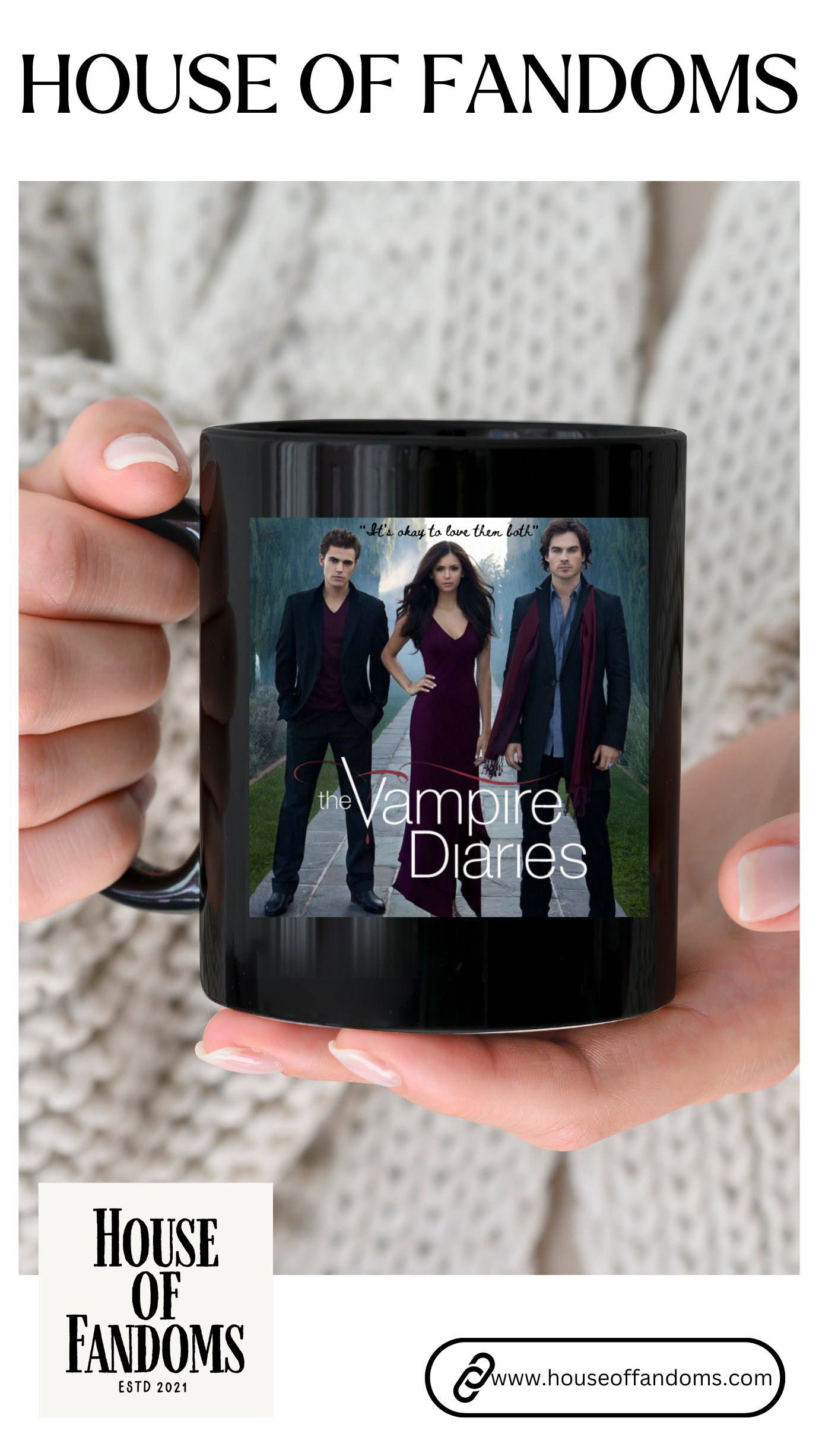 The Vampire Diaries TV Show Coffee Mug - 11 oz Black