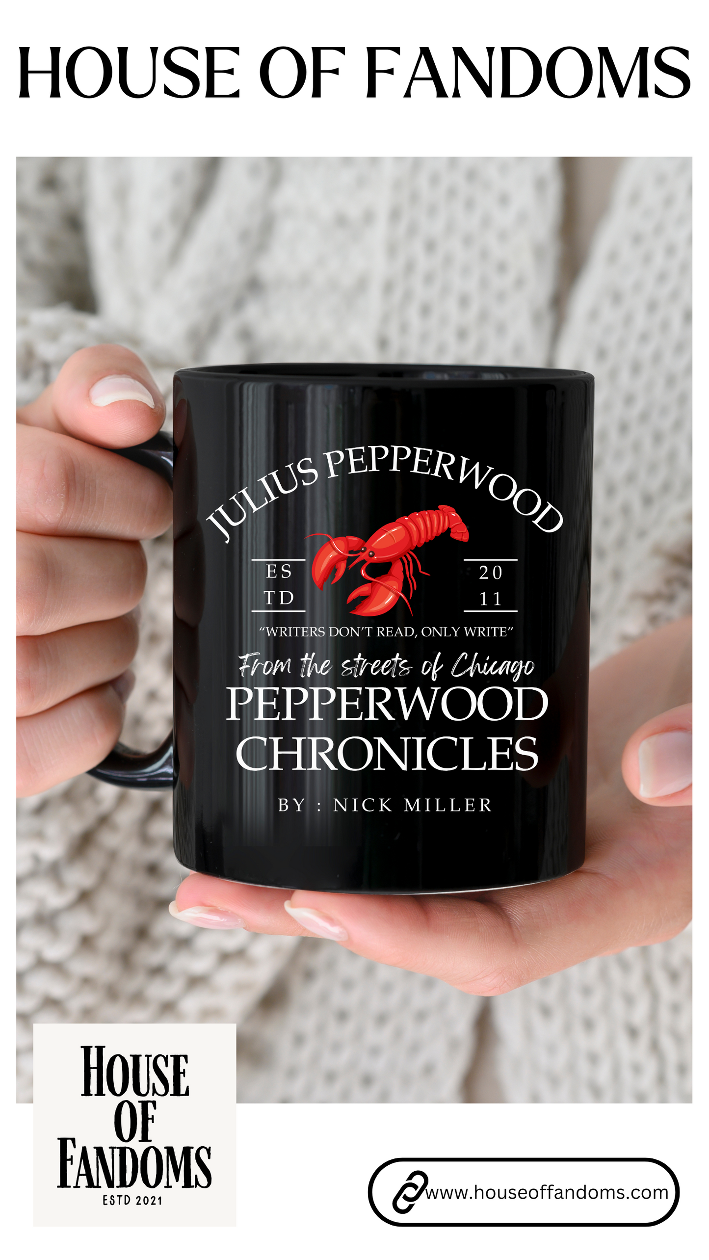 New Girl TV Show Black 11 oz Coffee Mug - Julius Pepperwood