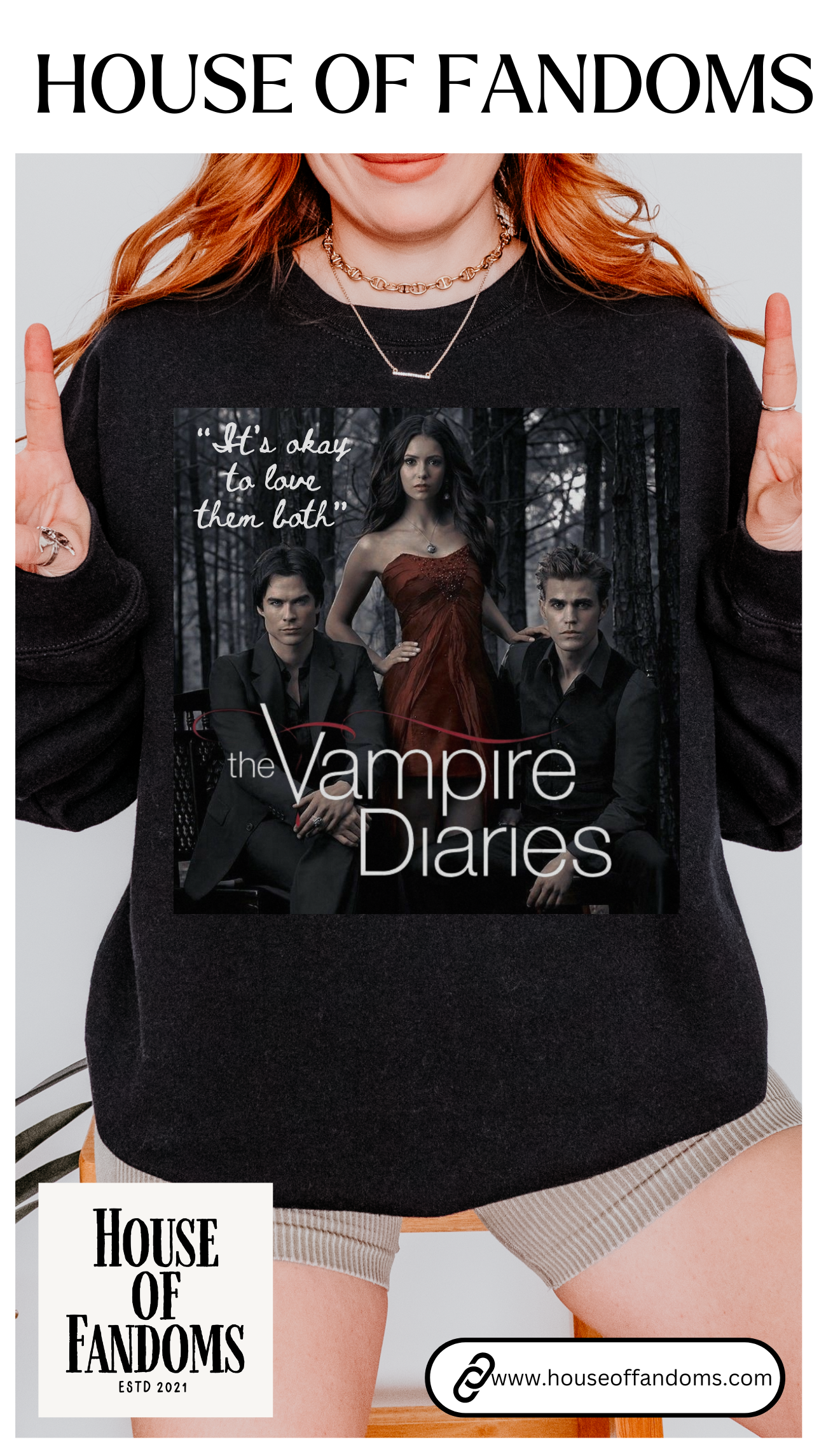 The Vampire Diaries TV Show Sweatshirt