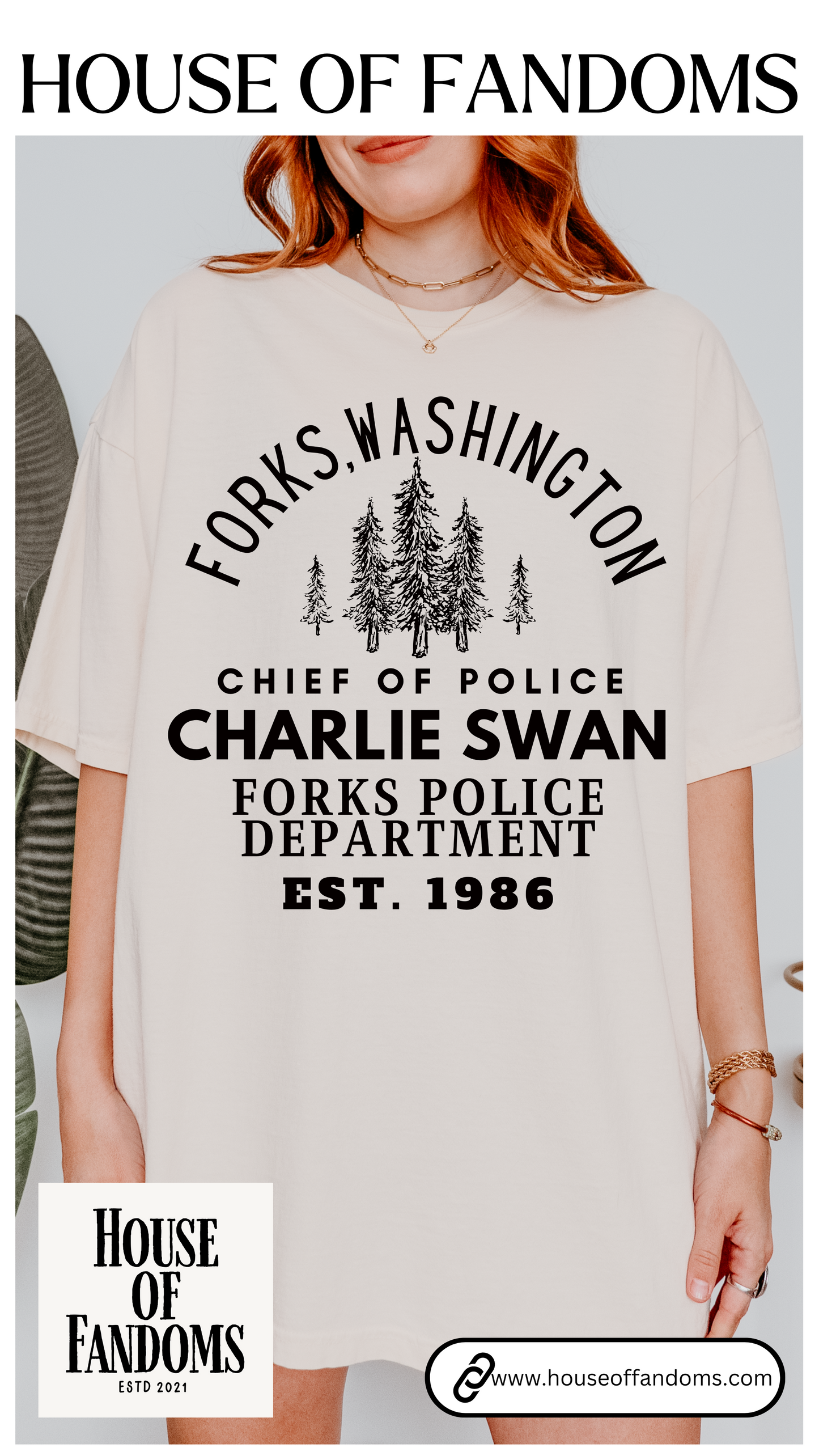 Comfort Colors® Twilight Saga Movie Book Shirt - Sheriff Charlie Swan