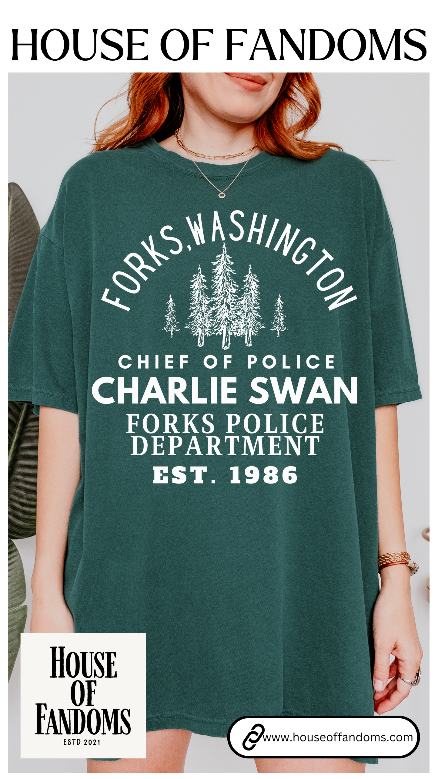 Comfort Colors® Twilight Saga Movie Book Shirt - Sheriff Charlie Swan