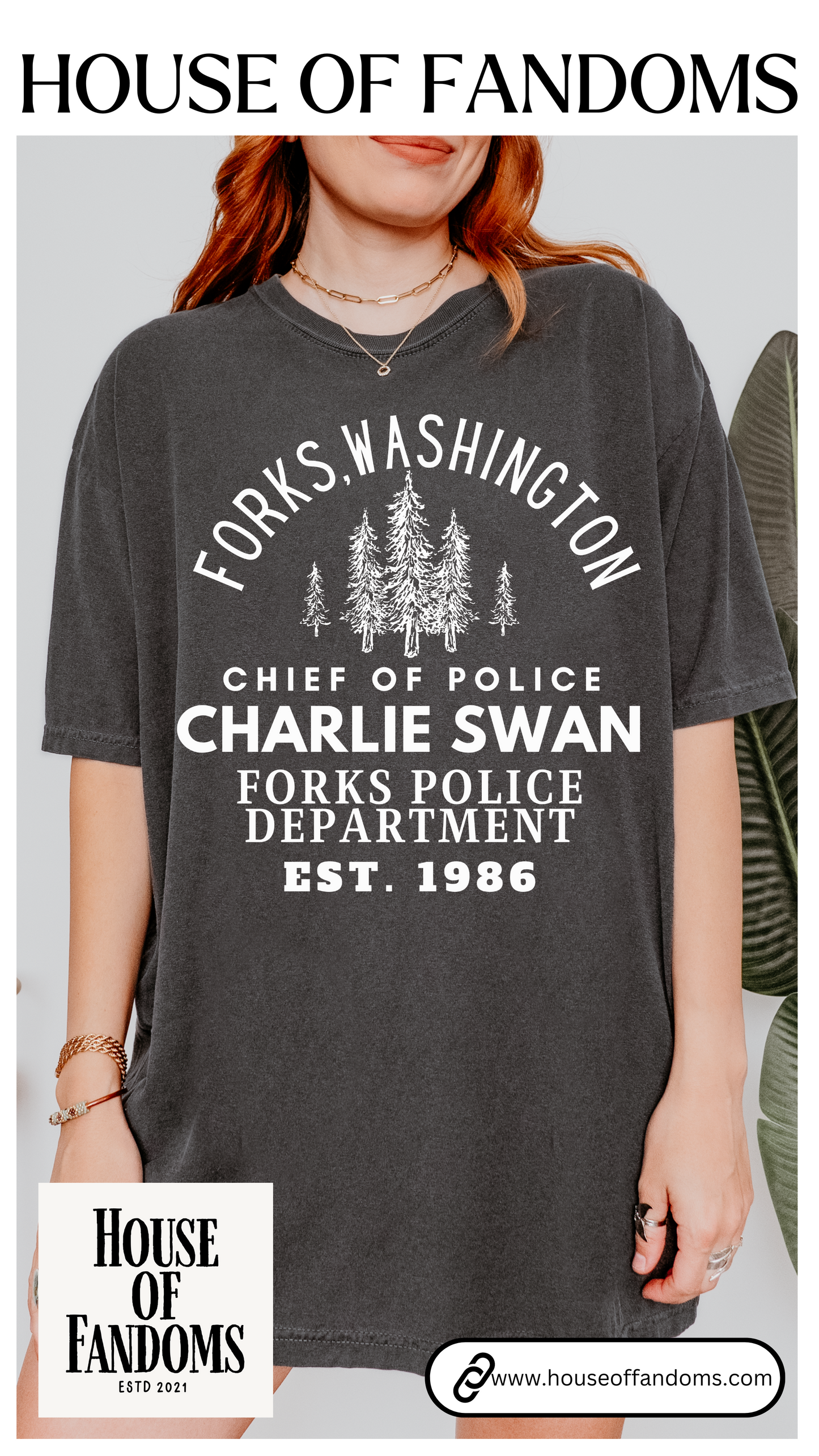 Comfort Colors® Twilight Saga Movie Book Shirt - Sheriff Charlie Swan