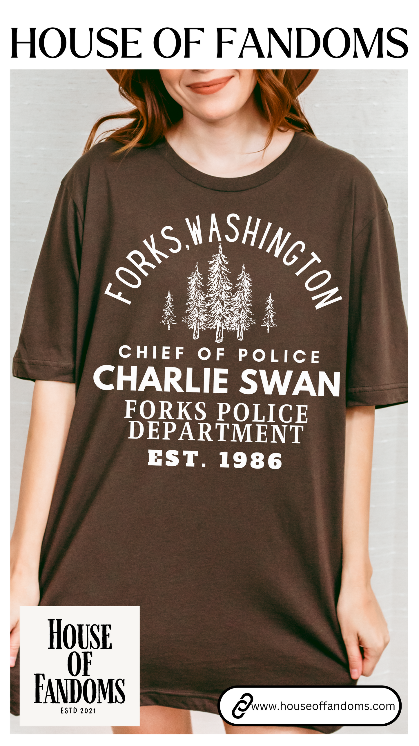 Twilight Saga Movie Book Shirt - Sheriff Charlie Swan