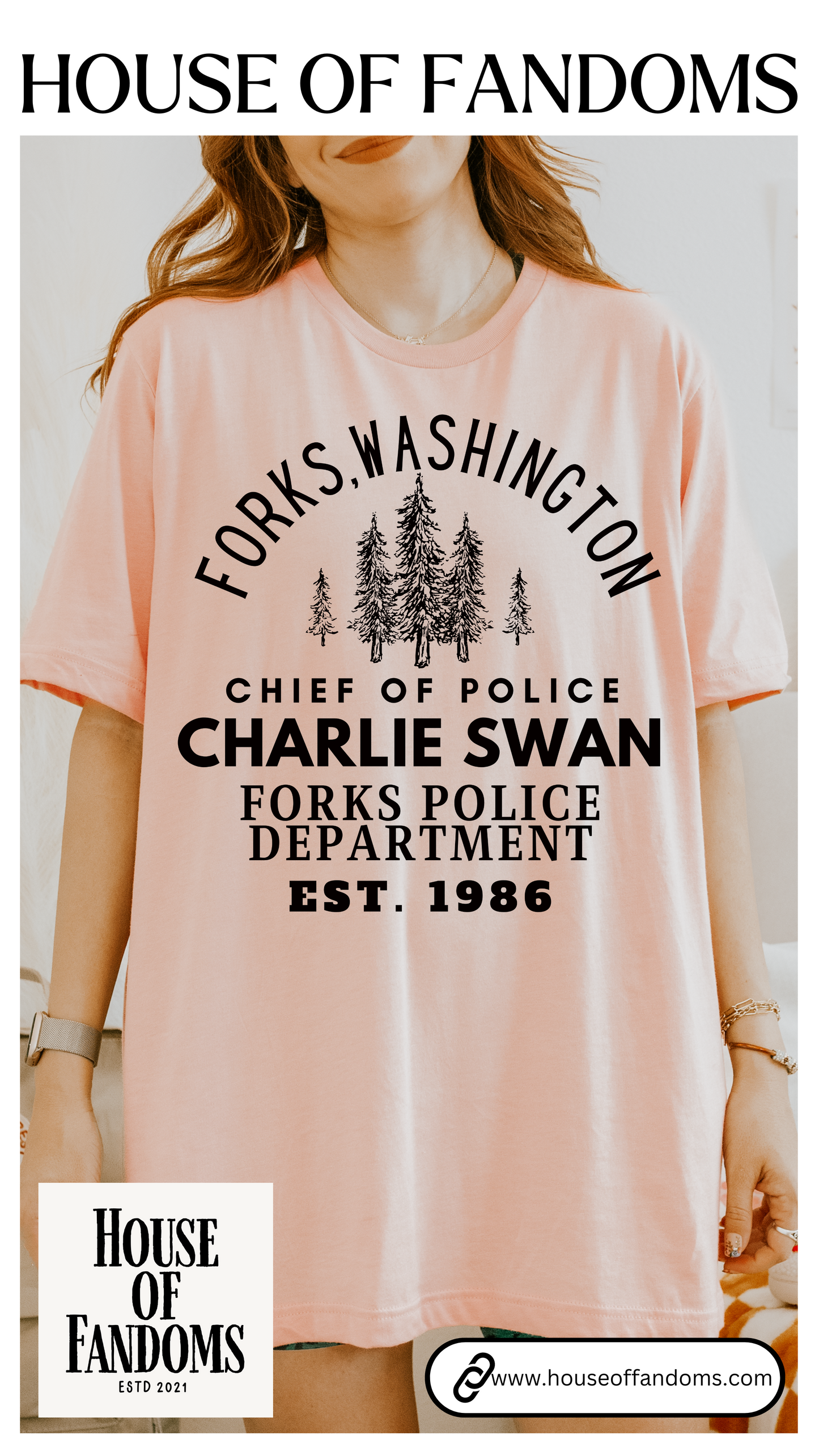 Twilight Saga Movie Book Shirt - Sheriff Charlie Swan