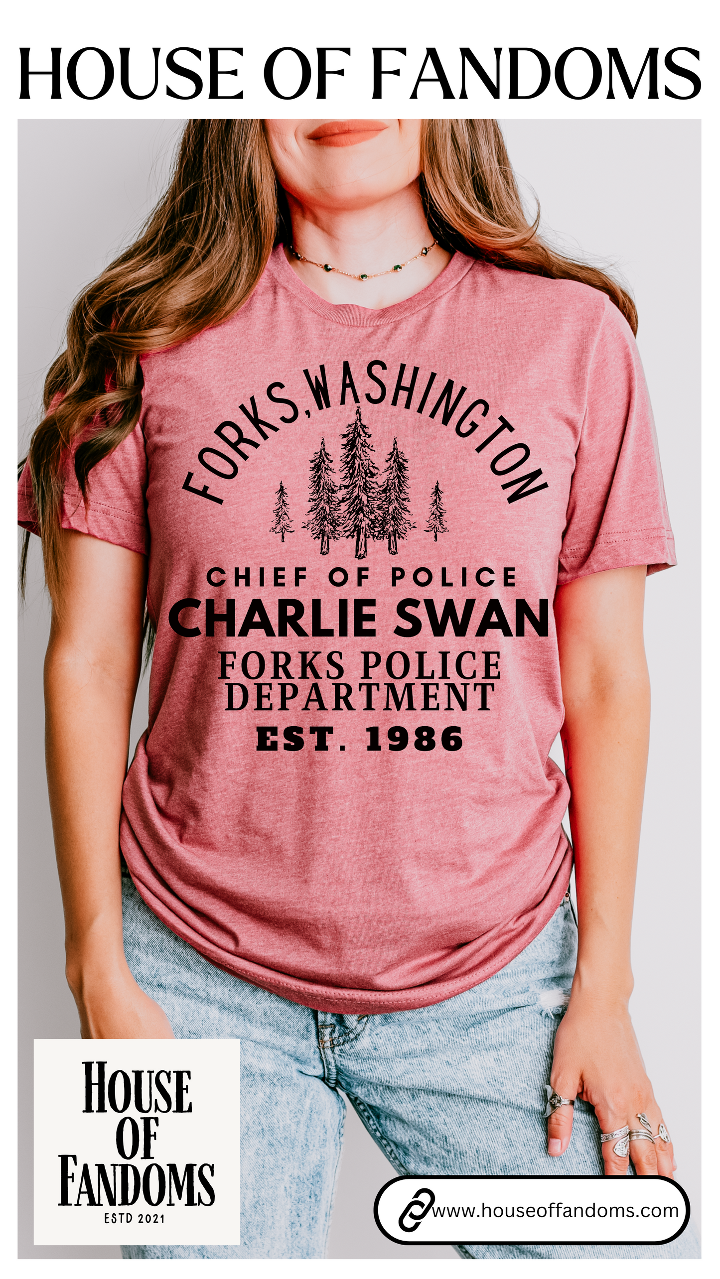 Twilight Saga Movie Book Shirt - Sheriff Charlie Swan