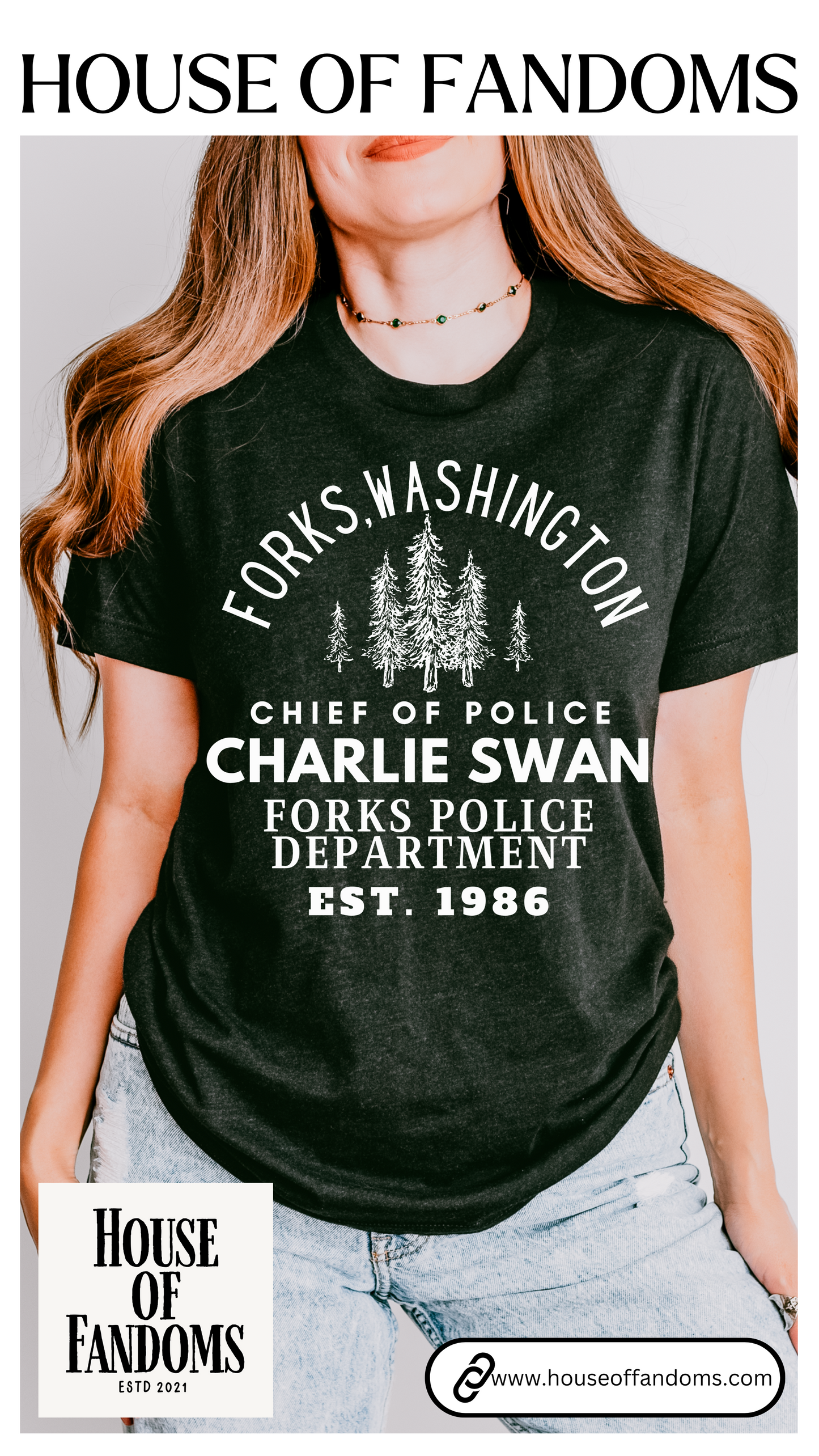 Twilight Saga Movie Book Shirt - Sheriff Charlie Swan