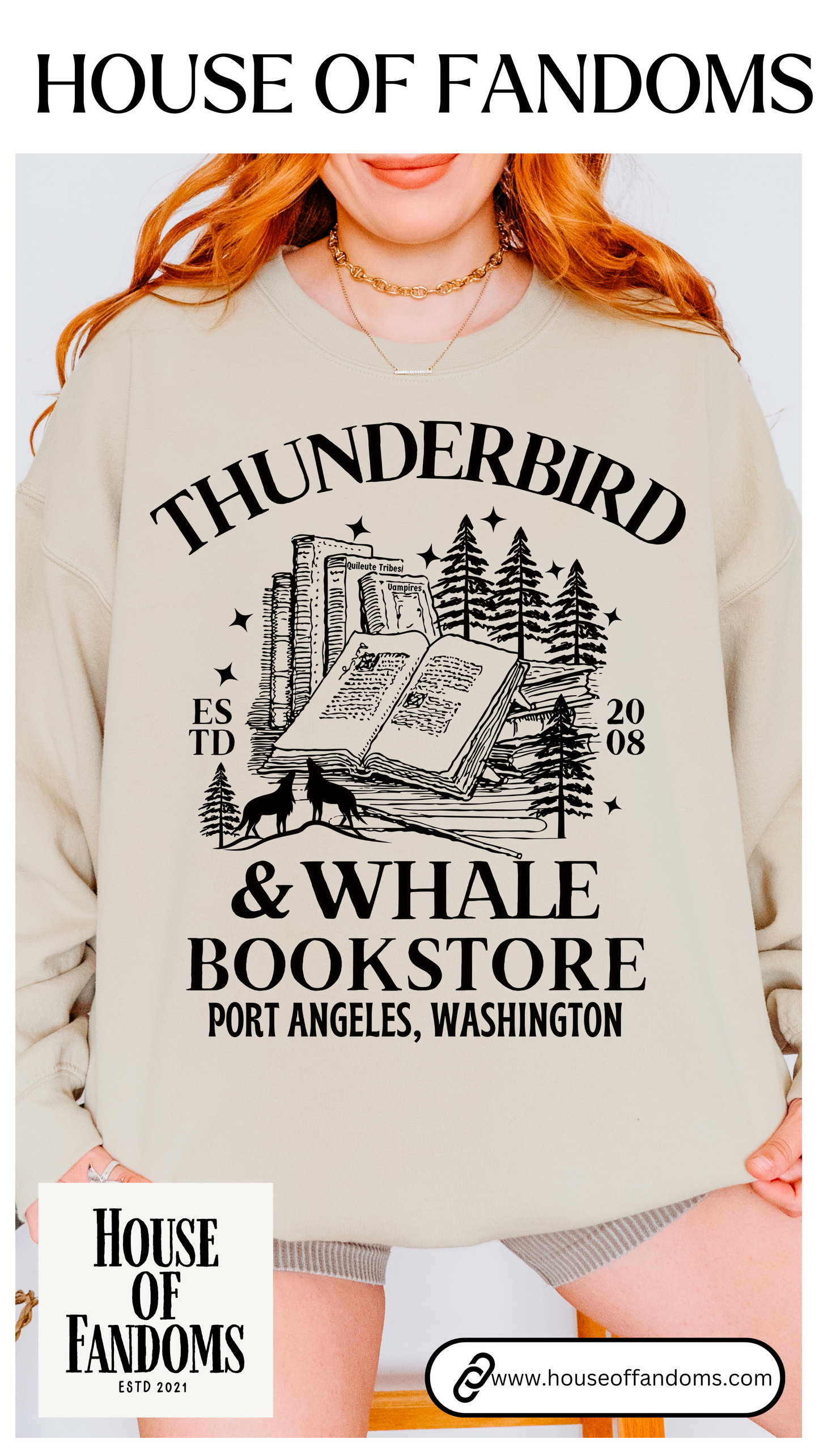 Twilight Saga Book Movie Sweatshirt - Thunderbird and Whale Bookstore