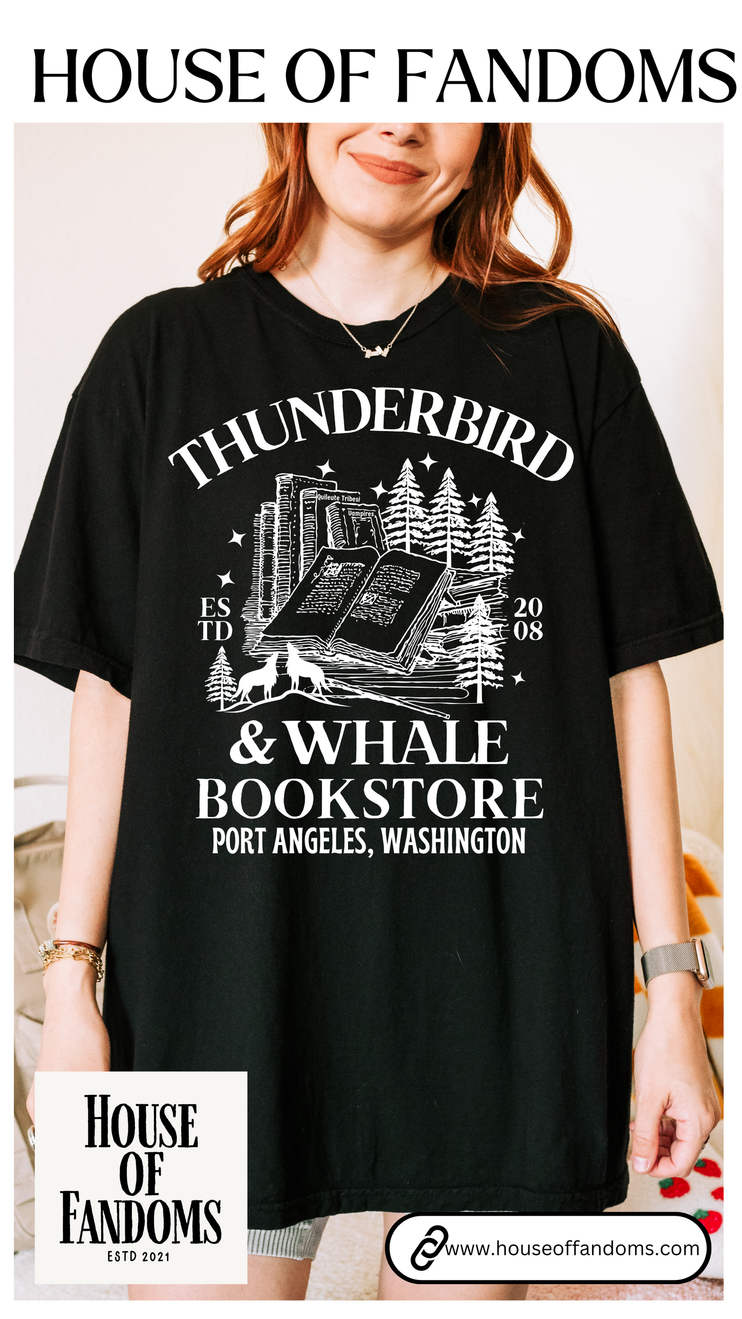 Comfort Colors® Twilight Saga Movie Book Shirt - Thunderbird and Whale Bookstore