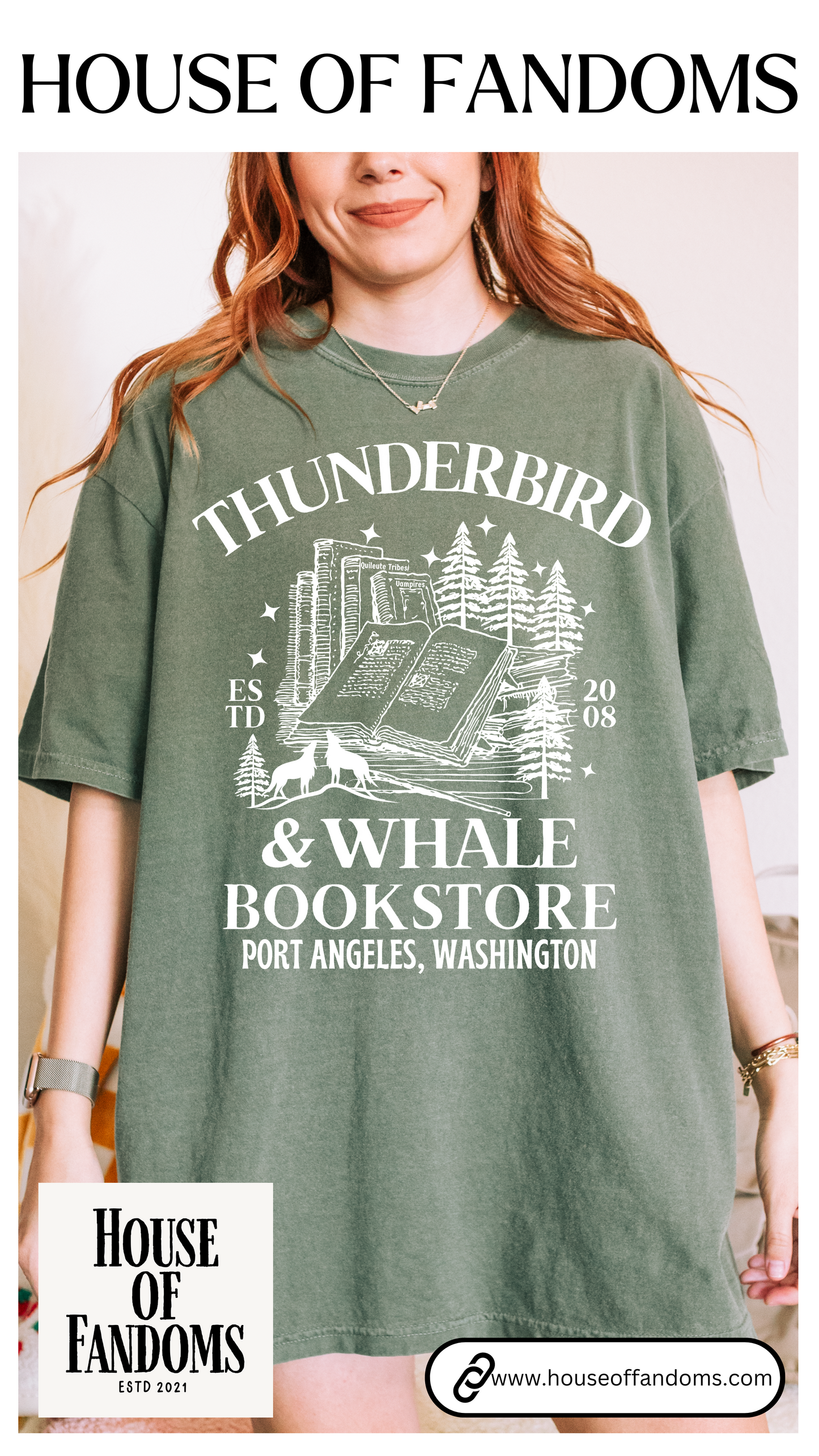 Comfort Colors® Twilight Saga Movie Book Shirt - Thunderbird and Whale Bookstore