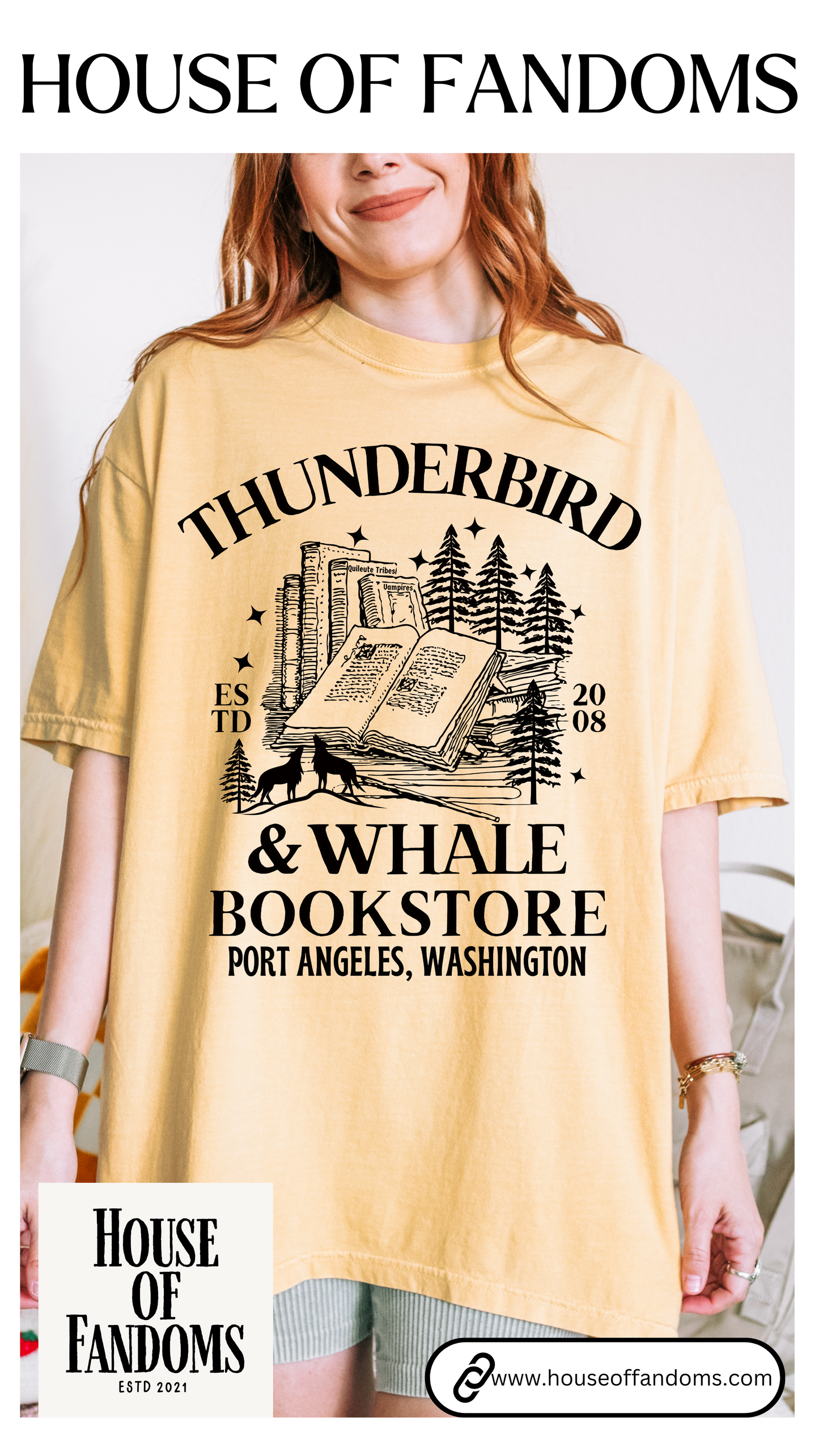 Comfort Colors® Twilight Saga Movie Book Shirt - Thunderbird and Whale Bookstore