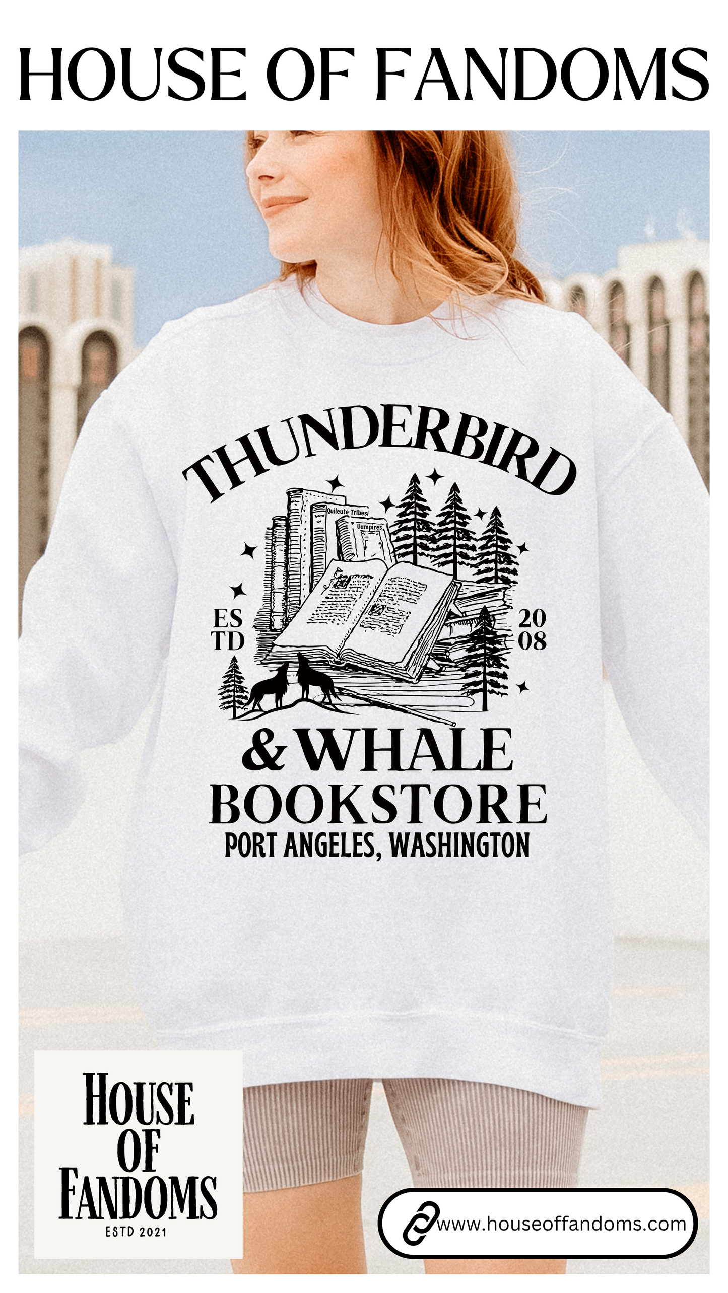 Comfort Colors® Twilight Saga Movie Book Sweatshirt - Thunderbird and Whale Bookstore