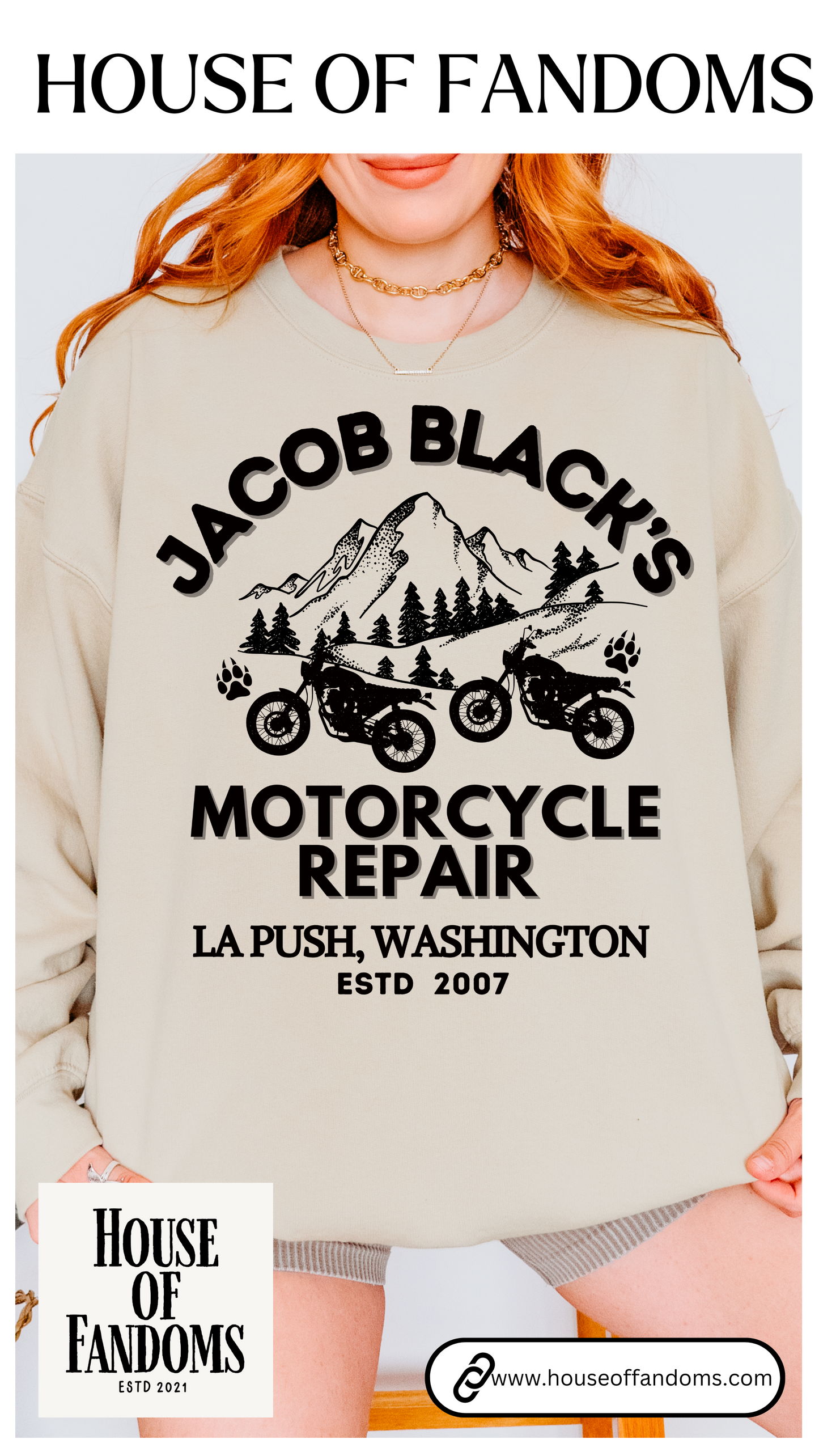 Twilight Saga Movie Book Sweatshirt - Jacob Black