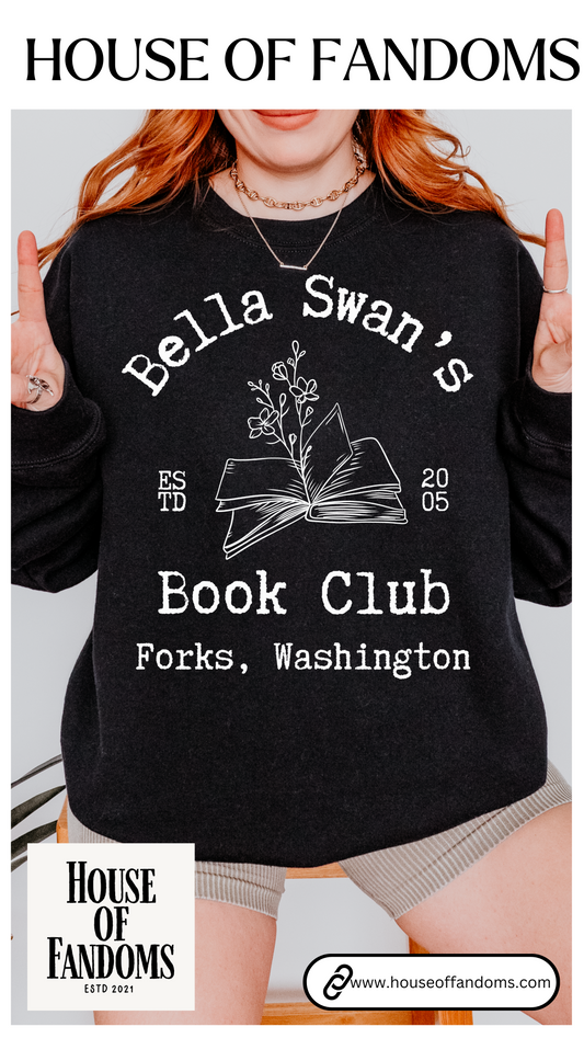 Twilight Saga Movie or Book Sweatshirt - Bella Swan Book Club