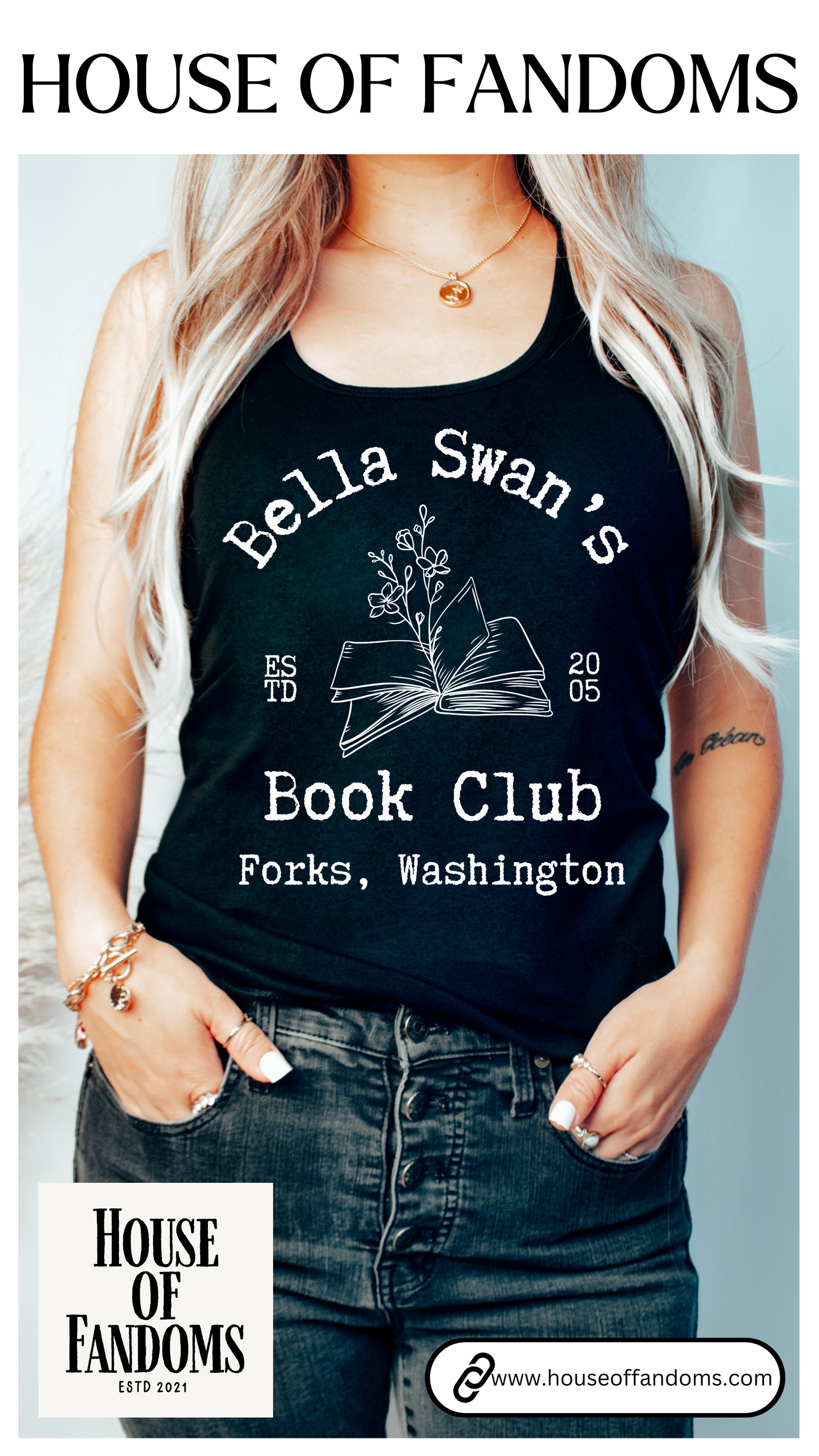 Twilight Saga Movie Book Shirt Tank - Bella Swan Book Club