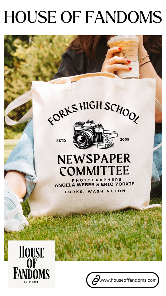 Twilight Saga Movie Tote Bag - Forks High School Newspaper Committee