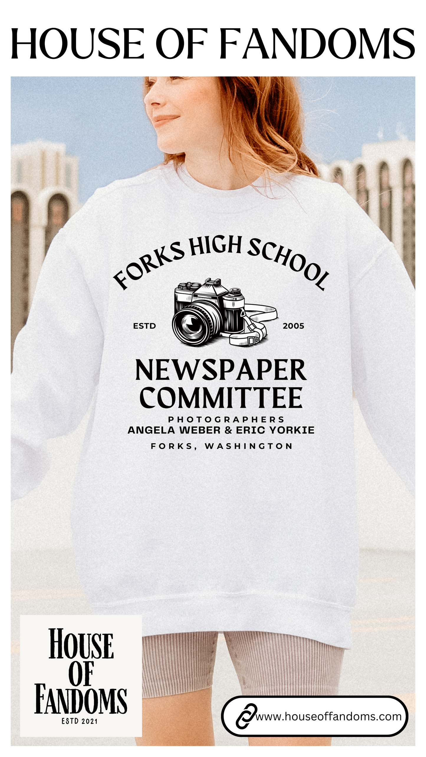 Comfort Colors® Twilight Saga Movie Book Sweatshirt - Forks High School Newspaper Committee