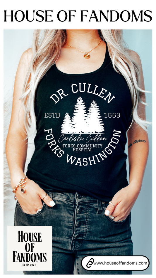 Twilight Saga Movie Book Shirt Tank - Dr Carlisle Cullen