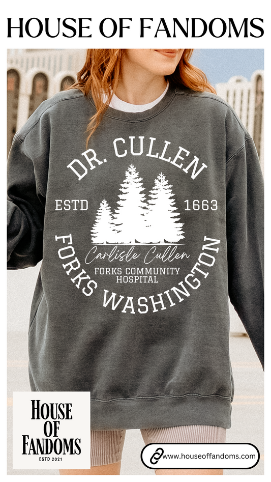 Comfort Colors® Twilight Saga Movie Book Sweatshirt - Dr. Carlisle Cullen