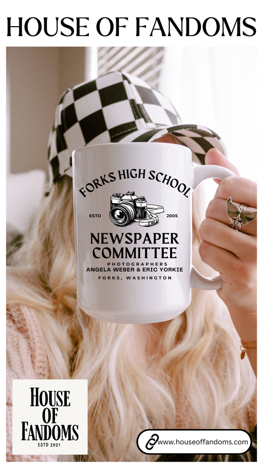 Twilight Saga Book Movie Coffee Mug - 15 oz - Forks High School Newspaper Committee