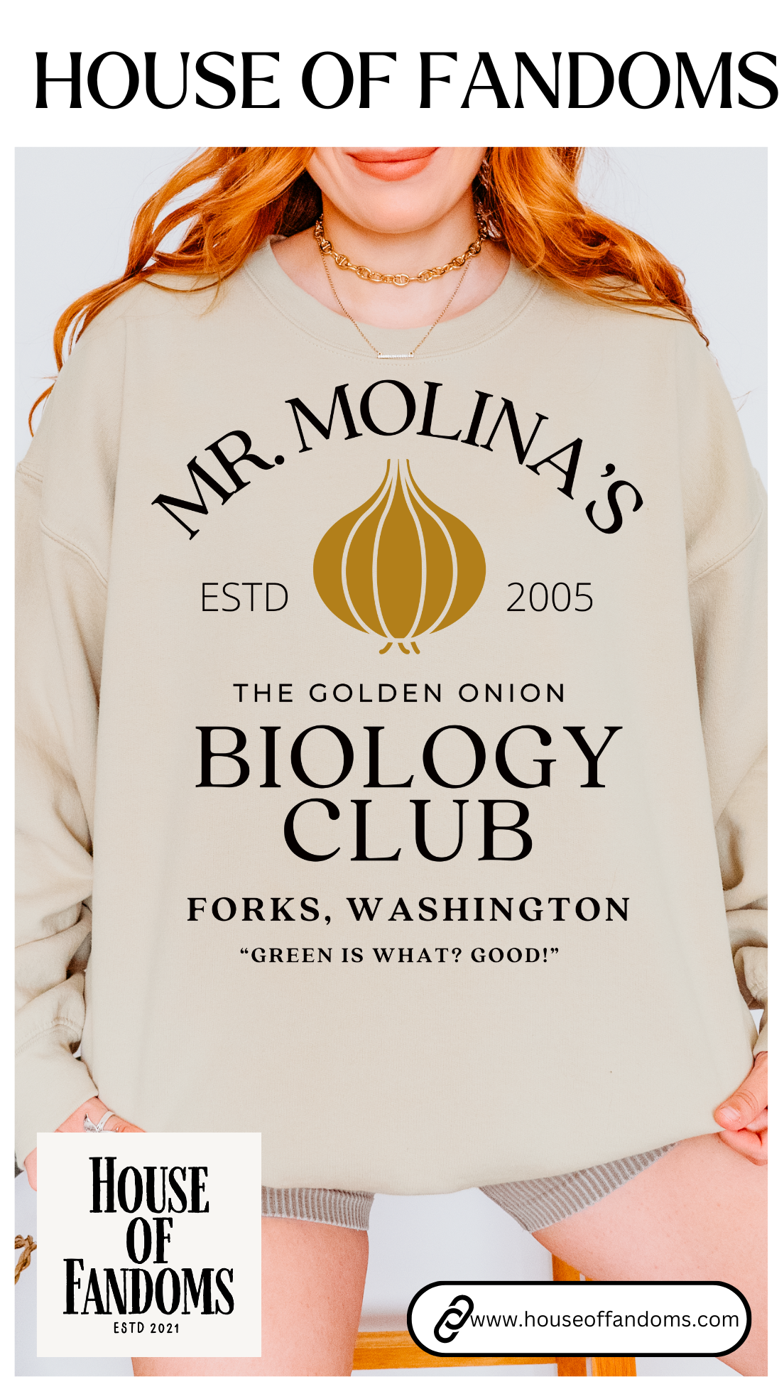 Twilight Saga Book Movie Sweatshirt - Mr. Molina Biology Club