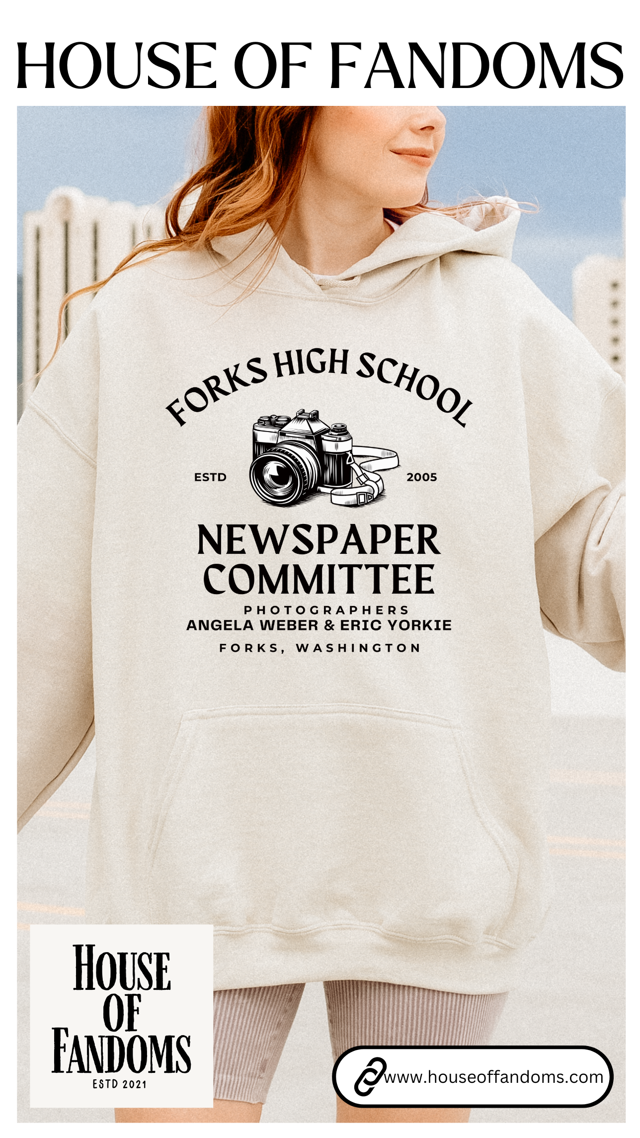 Twilight Saga Movie Book Hoodie - Forks High School Newspaper Committee