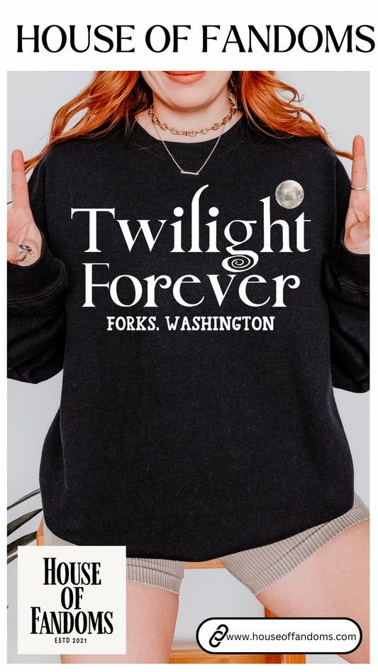 Twilight Movie Saga Book Sweatshirt - Twilight Forever