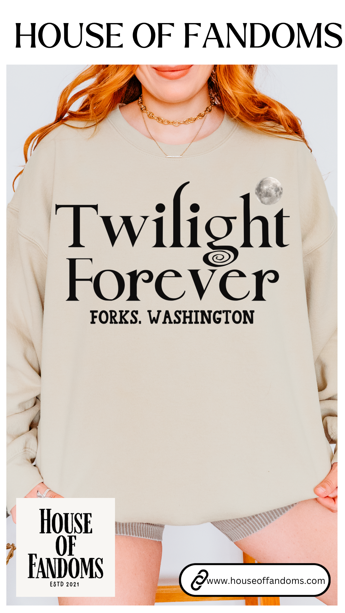 Twilight Movie Saga Book Sweatshirt - Twilight Forever